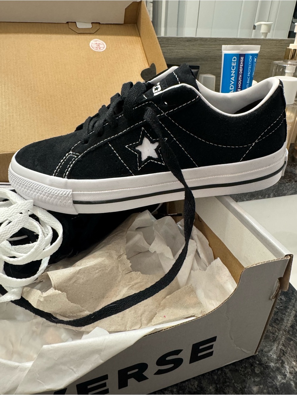 Converse Black and White Kids Low-Top Star Sneaker